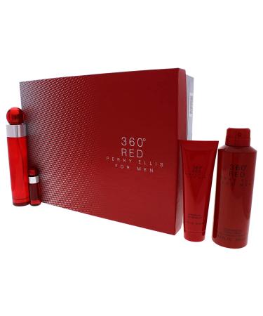 Perry Ellis 360 Red Men's Gift Set - 4 Piece, 3.4oz - Buy Online on SooperMarket.com