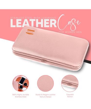 Kichly Manicure Set for Women - 18-Part Nail Clippers & Pedicure Tools in Rose Gold Travel Case - Buy Online on SooperMarket.com