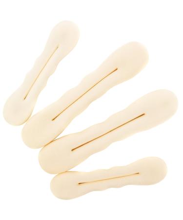 Beaute Galleria 4 Pieces Beige Blonde Magic Hair Bun Maker Foam Sponge Bun Twist Shaper Hair Donuts Chignon Ballet Sock Bun (2 Large and 2 Small)