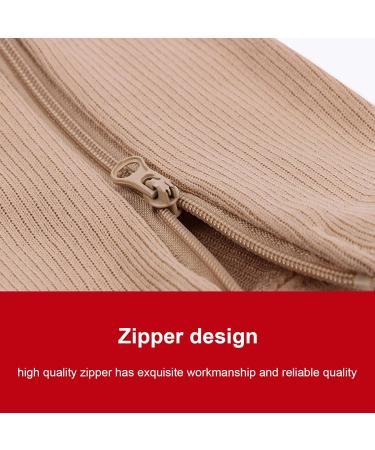 ZLXHDL Compression Stockings with Zipper - 2 Pairs for Men & Women Open Toe Design - XXL Size - Buy Online on SooperMarket.com