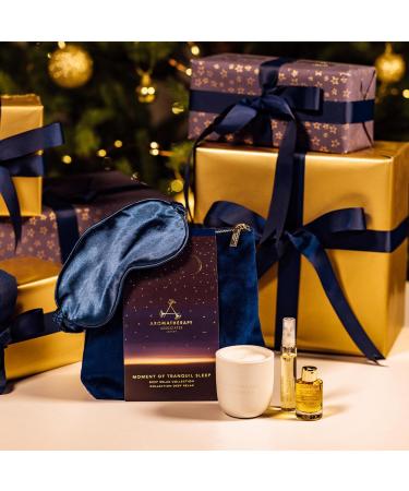 Aromatherapy Associates Tranquil Sleep Gift Set - Deep Relax Bath & Shower Oil, Sleep Mist, Candle, Eye Mask in Velvet Bag | 1 Count - Buy Online on SooperMarket.com