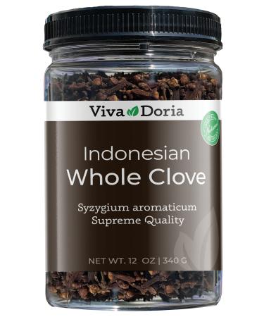 Viva Doria Whole Cloves, Hand Picked Indonesian Clove Buds, 12 Oz (340 grams)
