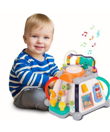 Children's play Interactive motor cubes - educational player baby toy activity center for toddlers with 20 different games motor toys (KP3707)
