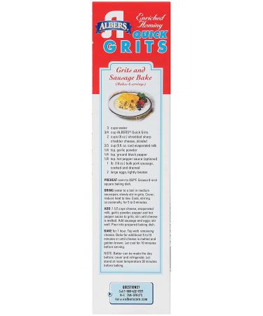 Albers Quick Grits 40oz: Premium Southern-style Corn Grits for Fast & Delicious Meals - Buy Online on SooperMarket.com