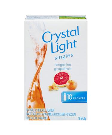 Crystal Light Singles Tangerine Grapefruit 40G 10 Servings Imported From Canada Grapefruit 0.14 Ounce (Pack of 10)