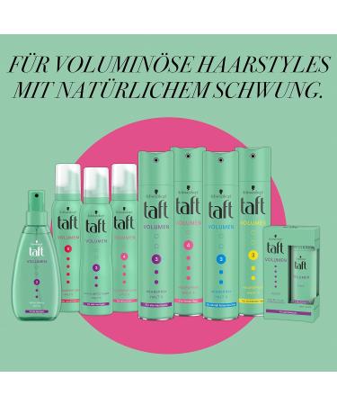 Taft Mousse Volume for Fine Hair (150 ml) Hold Level 4 Hair Mousse for Volume and Strong Hold Hair Styling with 24 Hours Long-Lasting Hold Vegan Formula - Buy Online on SooperMarket.com