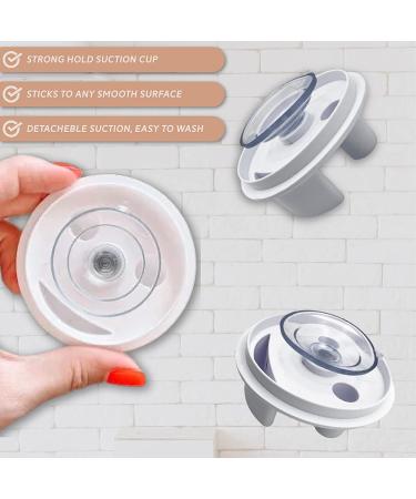 Sponge Caddy 1pk - Suction Cup Installation - White Color - Storage Theory - (Pack of 1) - Buy Online on SooperMarket.com