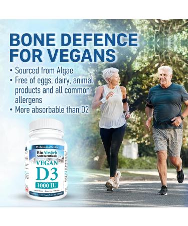 Vegan Vitamin D3 1000 IU 4 Month Supply of Vitamin D 120 Vegetarian Capsules - Buy Online on SooperMarket.com