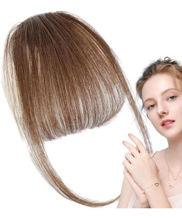 Lesunbak Clip in Bangs Real Hair French Bangs Clip on Fake Bangs Fringe Natural Color Fringe Hairpieces Stylish Neat Bangs Hair Extension for Girls Women brown - Buy Online on SooperMarket.com