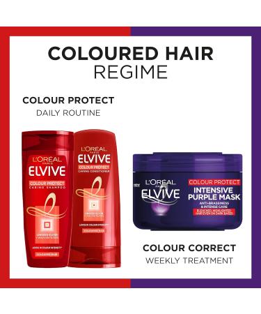 L'Oreal Paris Elvive Colour Protect Anti-Brassiness Purple Mask 250ml - Pack of 1 - Buy Online on SooperMarket.com