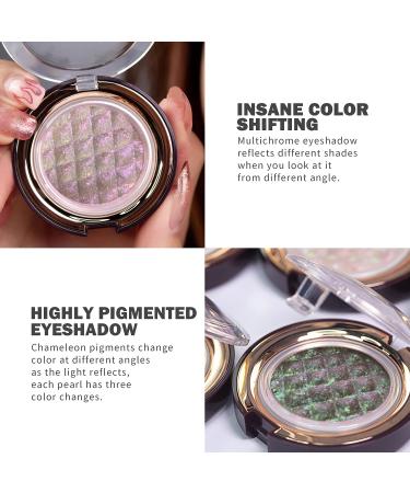 CHARMACY Star Bomb Multichrome Eyeshadow Palette - Duochrome Glitter Foiled Pigment for Metallic Eye Makeup (006) - Buy Online on SooperMarket.com
