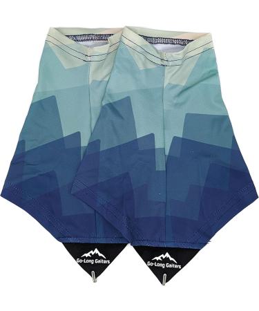 Wapiti Designs Go-Long Gaiters - Trail Running Shoe Gaiters for Running Hiking & Backpacking - Blue S/M - Buy Online on SooperMarket.com