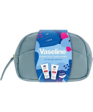 Vaseline On-The-Go Beauty Bag Gift Set: 2 Anti-Bac Hand Creams & Lip Balm for Moisturized Lips & Hands - 3 Piece Set (NEW 2023) - Buy Online on SooperMarket.com