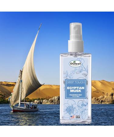 Difeel Deep Touch Body Mist Spray - Egyptian Musk 3 Ounces - Buy Online on SooperMarket.com