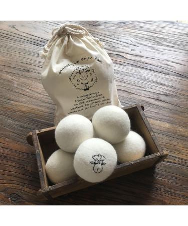Ukiyo 6 XXL Dryer Balls | 100% New Zealand Sheeps Wool | Mulesing-Free Natural Fabric Softener - Buy Online on SooperMarket.com