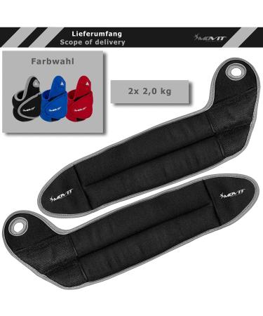 Movit 2 Set Neoprene Weight Cuffs with Thumb Loops | Running Weights for Wrists | 0.5kg to 2.0kg | 3 Colors Available - Buy Online on SooperMarket.com