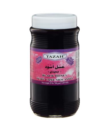 Tazah Sugar Cane Molasses 25oz (700g) - Authentic Pure Egyptian Black Honey Egyptian Molasses Ideal for Cooking and Baking, 1.56 lbs