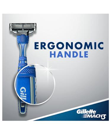 Gillette Mach3 Men's Disposable Razor 3 Count - White (Pack of 1) - Buy Online on SooperMarket.com