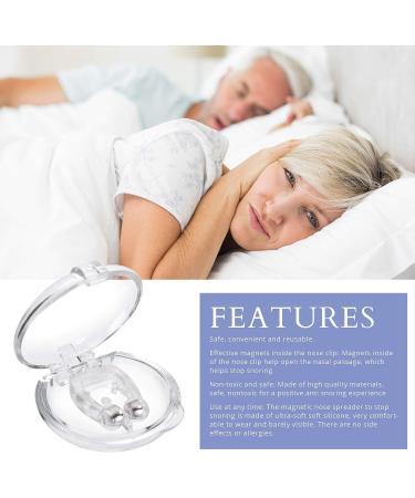 Silicone Magnetic Anti-Snoring Nose Clips - Snore Stopper for Instant Relief - 6 Pack - Buy Online on SooperMarket.com