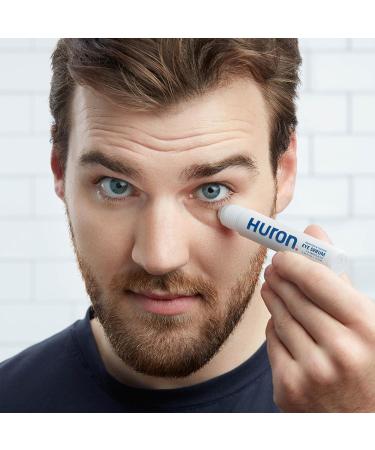 Huron Eye Serum for Men - Dark Circles Fine Lines & Puffiness Relief - Niacinamide & Caffeine Eye Roller - Apply Twice Daily - International Shipping Available - Buy Online on SooperMarket.com
