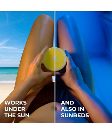 BYROKKO Shine Brown Tropical Sunbed Tanning Accelerator 190g - Natural Tan Boost for Sunbeds & Outdoor Sun with Super Active Formula - Buy Online on SooperMarket.com