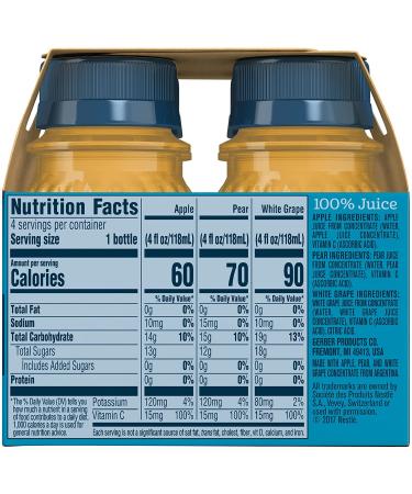 Gerber 100% Juice Variety Pack 16oz (Pack of 3) - Delicious and Nutritious Baby Juice Options - Buy Online on SooperMarket.com