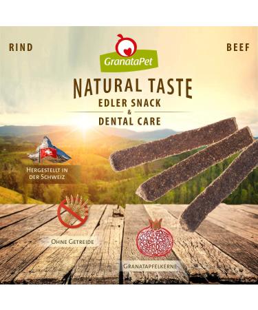 Granapet Noble Beef Dental Care Dog Snacks - Natural Sugar-Free & Cereal-Free Treats 70g - Optimal Reward for Your Dog - Buy Online on SooperMarket.com