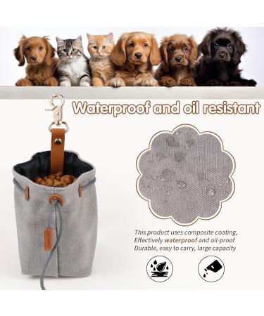 Newofview Canvas Dog Treats & Storage Bag | Durable Feed Bags with Clip Buckle for Training | Best Dog Supplies - Buy Online on SooperMarket.com