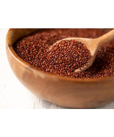 Organic Red Quinoa 1.5 lbs - Ancient Whole Grain Seeds | Raw, Sproutable, Kosher, Vegan | Sirtfood | Bulk Supply | Essential Amino Acids & Minerals | Quick-Cooking | Ideal for Salads - Buy Online on SooperMarket.com