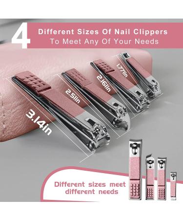 RedFlow 30 in 1 Manicure Set - Professional Nail Clippers & Pedicure Tools Kit - Travel-Friendly - Pink - Buy Online on SooperMarket.com