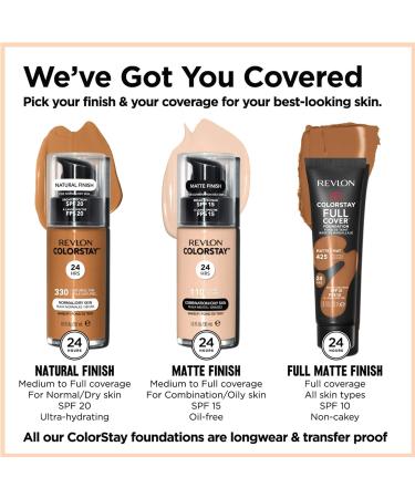 Revlon Colorstay Liquid Foundation Makeup for Combination/Oily Skin SPF 15 - Dune (295) 30 ml - Matte Finish - Longwear Formula - Pack of 1 - Buy Online on SooperMarket.com
