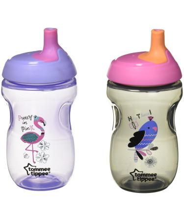 Tommee Tippee Toddler Sportee Sippy Cup  12+ months   2pk (Colors & Designs Vary) May Vary 2 Count (Pack of 1)