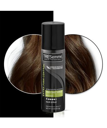 Tresemme Travel Size Hair Spray 3 Pack Tres Two Spray Extra Hold Styling Hair Spray with All Day Humidity Resistance Extra Firm Control Hairspray 1.5 oz Each - Buy Online on SooperMarket.com