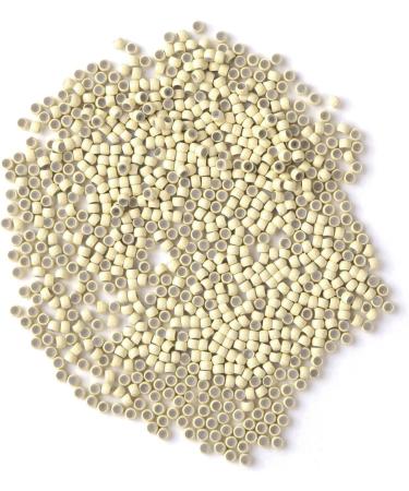 Vlasy Silicone Lined Nano Rings Beads for Hair Extensions - 1000pcs Blonde Nano Beads - Buy Online on SooperMarket.com