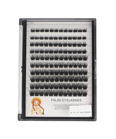 Bodermincer 120pcs Mixed Segment Cluster Individual Eyelashes - Professional Makeup Grafting Fake Eyelashes - 8-16mm Size Range - Buy Online on SooperMarket.com