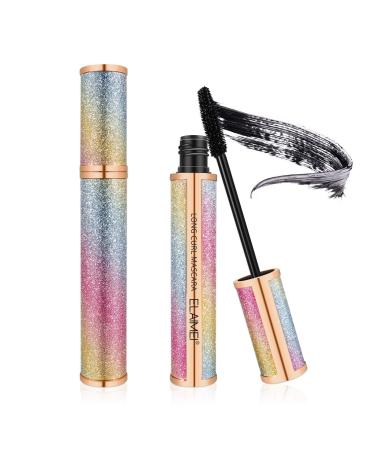 4D Silk Fiber Lash Mascara,Waterproof Mascara, Longer,Thicker,Voluminous Eyelashes,Long-Lasting,Natural Smudge-Proof,Adds Length, Depth and Glamour Effortlessly(Black)