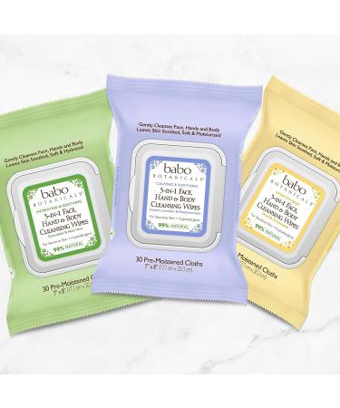 Babo Botanicals Swim & Sport Cleansing Wipes - Cucumber Aloe, 30 ct - For Babies, Kids, Extra Sensitive Skin - Buy Online on SooperMarket.com