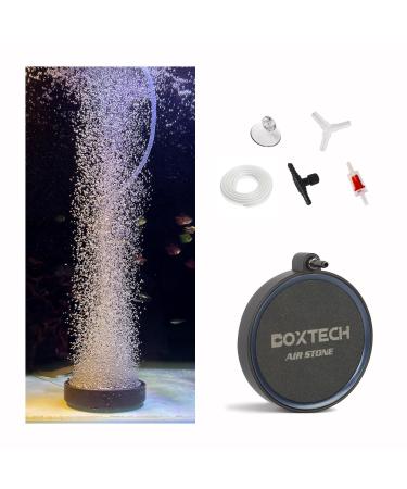 boxtech Aquarium Airstone Set Sand Plate Aquarium Diffuser for Dissolved Oxygen Aerator Stone (S- 80mm) 80 mm