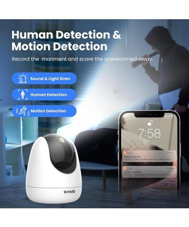 1080P Pet Camera with Night Vision, 2-Way Audio, Motion Detection | WiFi Indoor Security Camera with Smart Tracking & Alexa Compatibility - Buy Online on SooperMarket.com