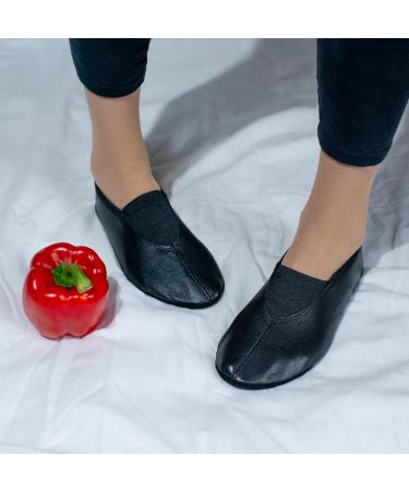 Buy Lappade Extra Wide Gymnastics & Dance Shoes - Black Leather Sole Size 27 EU | Ideal for Ballet Blocks & Gymnastiums - International Shipping - Buy Online on SooperMarket.com