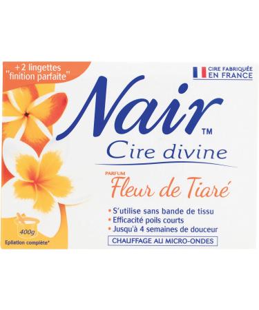 Nair Divine Wax with Tiar Flower - Long-Lasting Professional Hair Removal for Short Hair - 400g International Shipping - Buy Online on SooperMarket.com