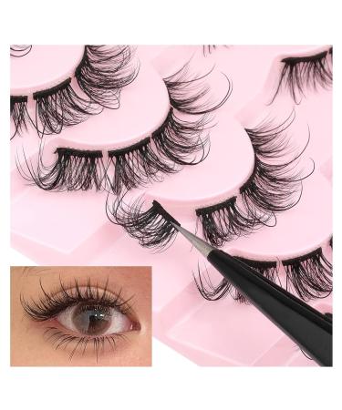 Geeneiya Fairy Natural Cluster Cat Eye Wispy Mink False Eyelashes - DIY Lash Extensions - Buy Online on SooperMarket.com