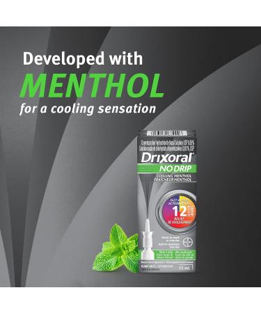 Drixoral No Drip Cool Menthol Spray Cooling Sensation with 12 Hour Relief 15ml - Buy Online on SooperMarket.com