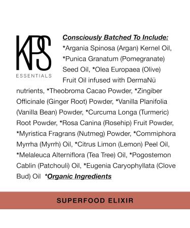 KPS Essentials Superfood Elixir - Intense Hydration & Anti-Aging Oil with Vitamin C & E - 1 oz Natural Glow Enhancer - Buy Online on SooperMarket.com