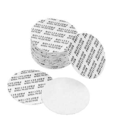 PATIKIL 33mm/1.3" Foam Lid Liner 100 Pack PS Foam Resistant Tamper Pressure Sensitive Seal for Bottle Cap Liners Seals