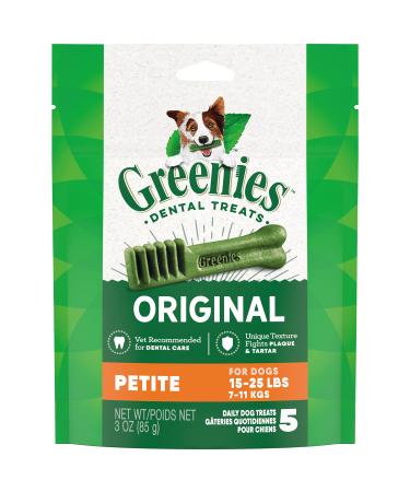 Greenies Original Petite Natural Dental Dog Treats (15 - 25 lb. dogs)