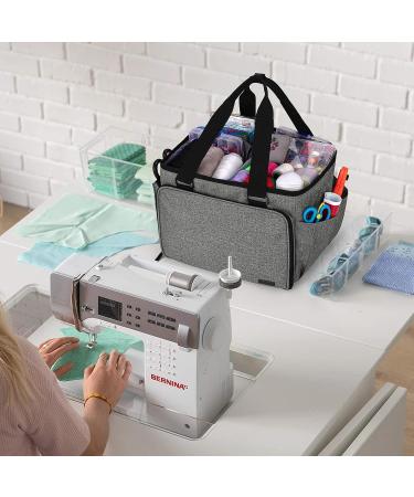 YARWO Sewing Accessories Organizer - Craft Storage Tote Bag in Gray - Buy Online on SooperMarket.com