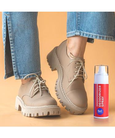 Natural Shoe Deodorizer Spray 5.29 Oz. - Eucalyptus Mint Scent - Foot Odor Eliminator for Shoes & Stinky Feet - Buy Online on SooperMarket.com