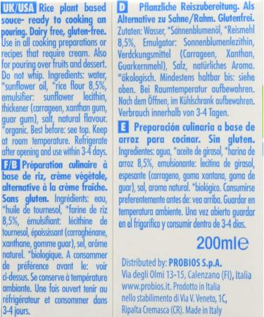 Buy RICE & RICE Rice Cuisine - Gluten Free Cream Alternative (200g) | International Shipping - Buy Online on SooperMarket.com