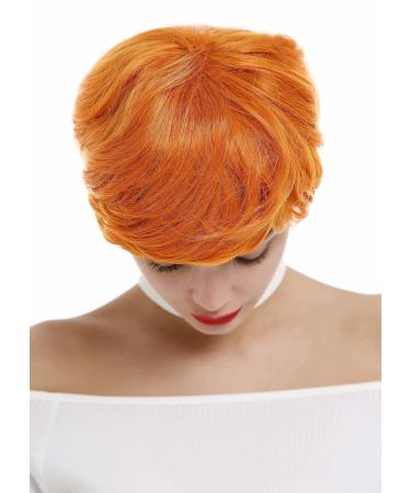 WIG ME UP 0824-T2735/TF2201 | Short Pixie Wig with Side Parting | Slightly Wavy Orange Wig for Women - International Shipping Available - Buy Online on SooperMarket.com